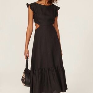 Marissa Webb Black Midi Dress